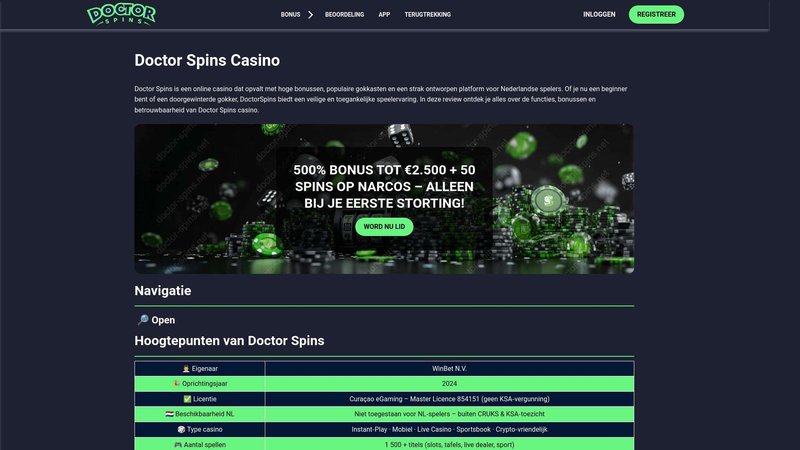 Unlock Real Money Wins at Doctor Spins Casino in the UK Today